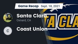 Recap: Santa Clara  vs. Coast Union 2021