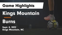 Kings Mountain  vs Burns  Game Highlights - Sept. 8, 2022