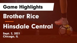 Brother Rice  vs Hinsdale Central Game Highlights - Sept. 2, 2021