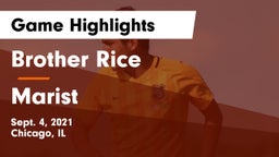 Brother Rice  vs Marist  Game Highlights - Sept. 4, 2021