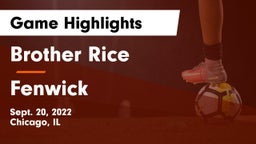 Brother Rice  vs Fenwick  Game Highlights - Sept. 20, 2022