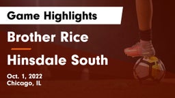 Brother Rice  vs Hinsdale South Game Highlights - Oct. 1, 2022