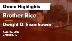 Brother Rice  vs Dwight D. Eisenhower  Game Highlights - Aug. 22, 2023