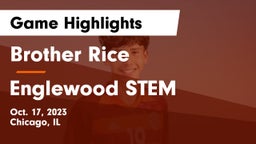 Brother Rice  vs Englewood STEM Game Highlights - Oct. 17, 2023