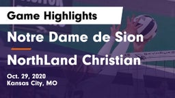 Notre Dame de Sion  vs NorthLand Christian  Game Highlights - Oct. 29, 2020