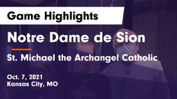 Notre Dame de Sion  vs St. Michael the Archangel Catholic  Game Highlights - Oct. 7, 2021