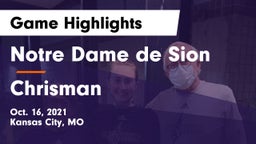 Notre Dame de Sion  vs Chrisman Game Highlights - Oct. 16, 2021