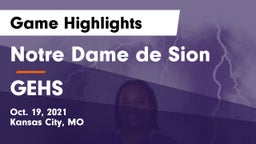 Notre Dame de Sion  vs GEHS Game Highlights - Oct. 19, 2021