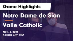 Notre Dame de Sion  vs Valle Catholic Game Highlights - Nov. 4, 2021