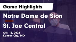 Notre Dame de Sion  vs St. Joe Central Game Highlights - Oct. 15, 2022