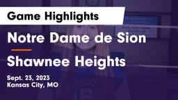 Notre Dame de Sion  vs Shawnee Heights  Game Highlights - Sept. 23, 2023
