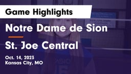 Notre Dame de Sion  vs St. Joe Central Game Highlights - Oct. 14, 2023
