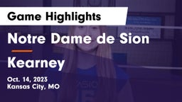 Notre Dame de Sion  vs Kearney  Game Highlights - Oct. 14, 2023