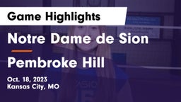Notre Dame de Sion  vs Pembroke Hill  Game Highlights - Oct. 18, 2023