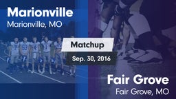 Matchup: Marionville vs. Fair Grove  2016