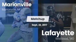 Matchup: Marionville vs. Lafayette  2017