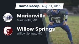 Recap: Marionville  vs. Willow Springs  2018