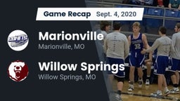 Recap: Marionville  vs. Willow Springs  2020