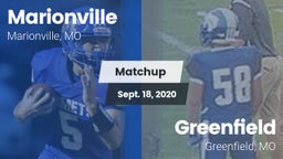Matchup: Marionville vs. Greenfield  2020