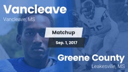 Matchup: Vancleave vs. Greene County  2017