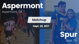 Matchup: Aspermont vs. Spur  2017