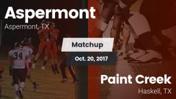 Matchup: Aspermont vs. Paint Creek  2017