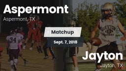 Matchup: Aspermont vs. Jayton  2018