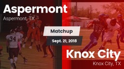 Matchup: Aspermont vs. Knox City  2018