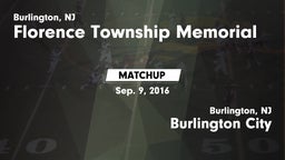 Matchup: Florence Township Me vs. Burlington City  2016