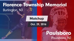 Matchup: Florence Township Me vs. Paulsboro  2016