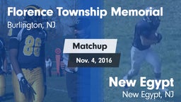 Matchup: Florence Township Me vs. New Egypt  2016
