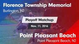 Matchup: Florence Township Me vs. Point Pleasant Beach  2016