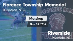 Matchup: Florence Township Me vs. Riverside  2016