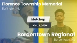 Matchup: Florence Township Me vs. Bordentown Regional  2020
