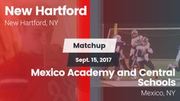 Matchup: New Hartford vs. Mexico Academy and Central Schools 2017