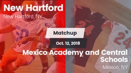 Matchup: New Hartford vs. Mexico Academy and Central Schools 2018