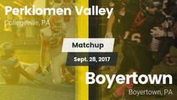 Matchup: Perkiomen Valley vs. Boyertown  2017