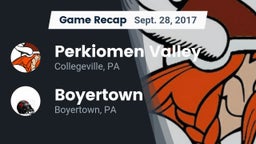 Recap: Perkiomen Valley  vs. Boyertown  2017