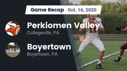 Recap: Perkiomen Valley  vs. Boyertown  2020