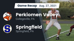 Recap: Perkiomen Valley  vs. Springfield  2021