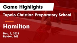 Tupelo Christian Preparatory School vs Hamilton  Game Highlights - Dec. 3, 2021