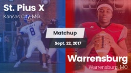 Matchup: St. Pius X High vs. Warrensburg  2017
