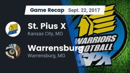 Recap: St. Pius X  vs. Warrensburg  2017