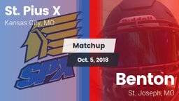 Matchup: St. Pius X High vs. Benton  2018