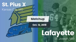 Matchup: St. Pius X High vs. Lafayette  2018