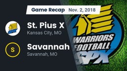 Recap: St. Pius X  vs. Savannah  2018