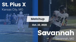 Matchup: St. Pius X High vs. Savannah  2020