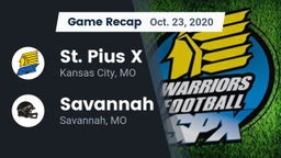 Recap: St. Pius X  vs. Savannah  2020