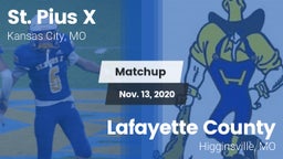Matchup: St. Pius X High vs. Lafayette County  2020