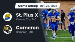 Recap: St. Pius X  vs. Cameron  2022